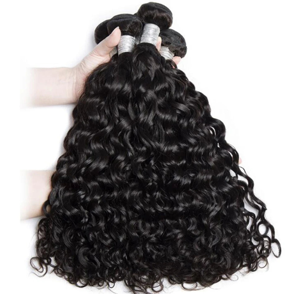 12A Brazilian Wave Bundles 100%  Human Hair Extensions Remy Deep Wave Curly Hair Bundles Long Wholesale