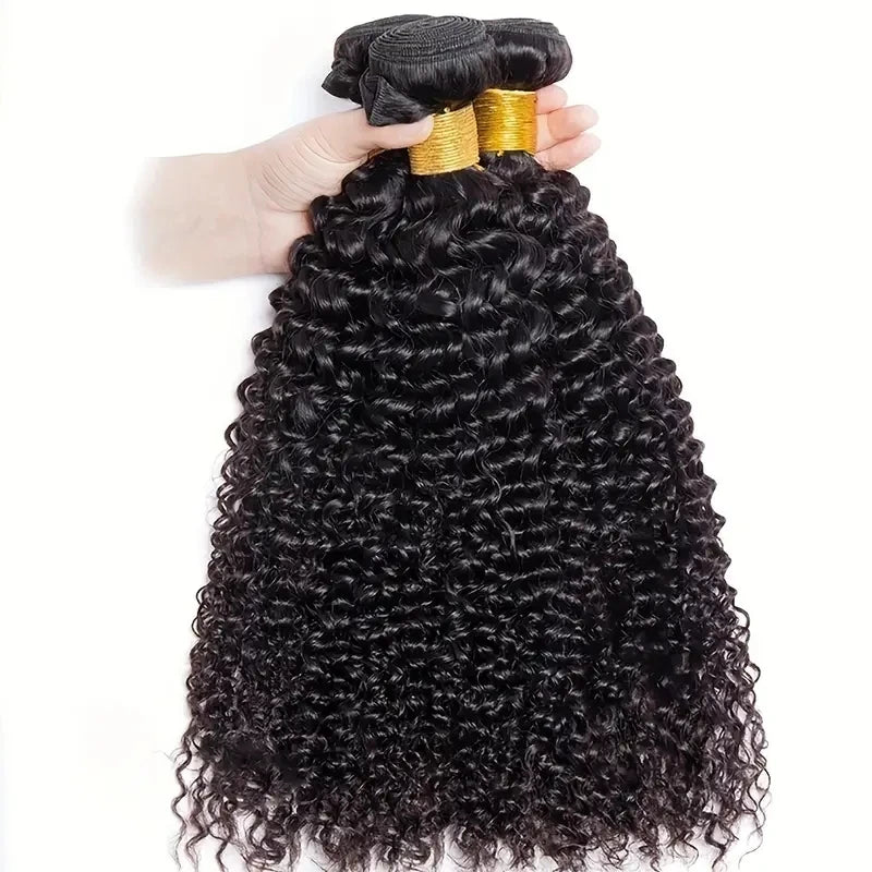 Rebecca Indian Kinky Curly Bundles Hair Natural Black Bundle Hair Extension 100% Natural Remy Human Hair Can Buy 3 Or 4 Bundles