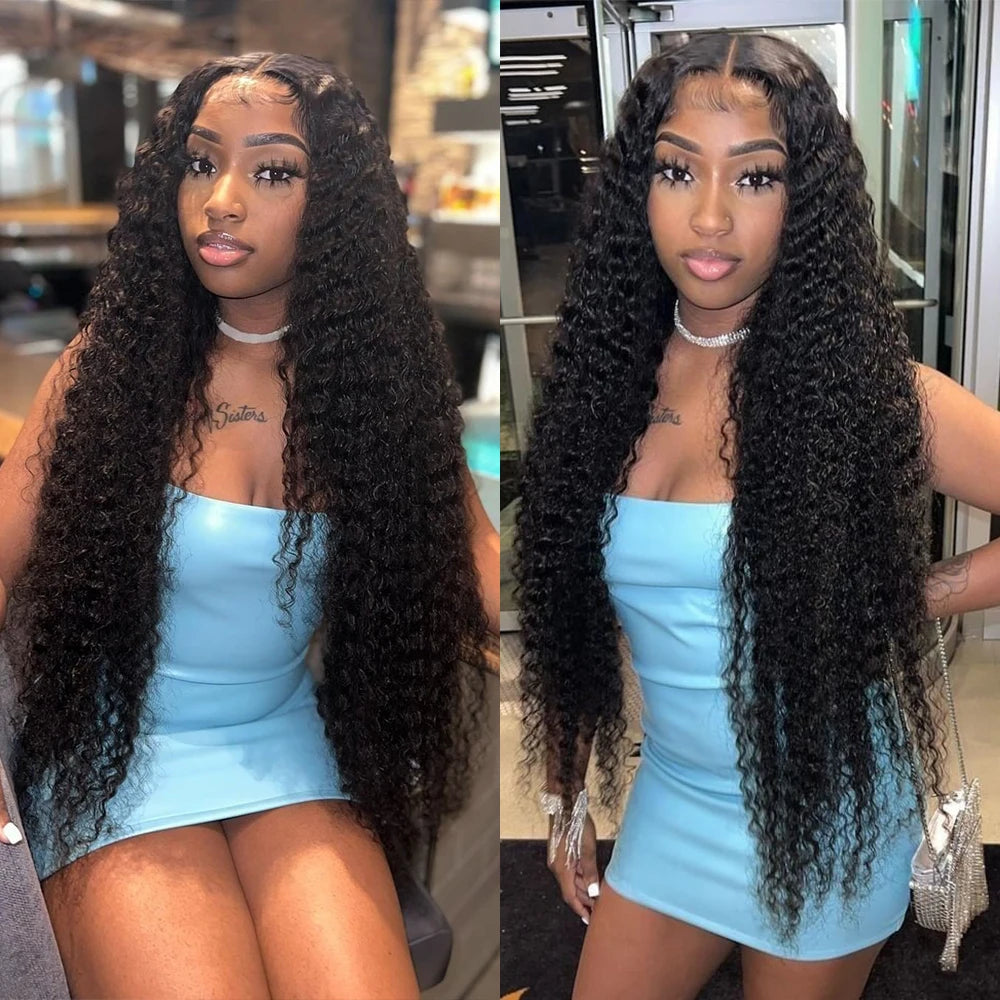 30 40 Inch Loose Deep Wave 13x6 Hd Lace Frontal Wig 360 Full Lace Curly Human Hair Wigs for Women 13x4 Water Wave Lace Front Wig