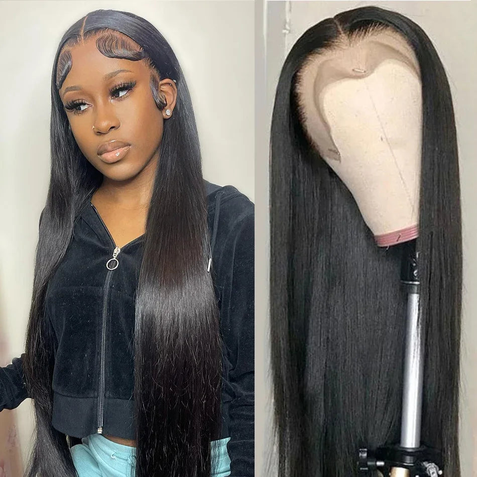 Straight Lace Front Wigs Hd Lace Wig 13x6 Human Hair Wigs For Black Women Pre Plucked Brazilian 32 30 Inch 13x4 Lace Frontal Wig