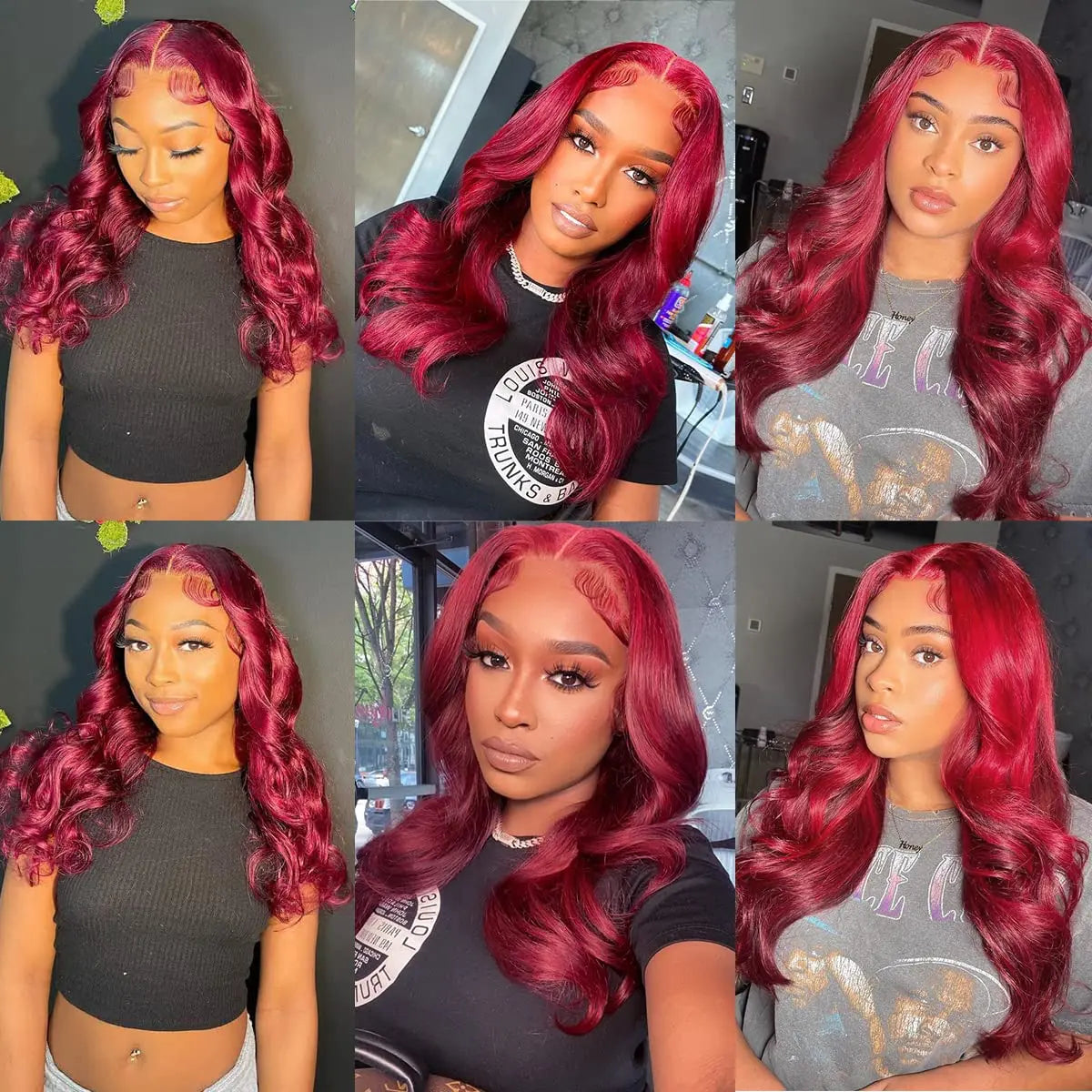 250% Body Wave Burgundy 13x6 Hd Lace Frontal Human Hair Wig For Women Glueless 99j Lace Front Brazilian Wigs On Sale Clearance